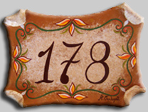 ceramiche di Angela Occhipinti - numero civico